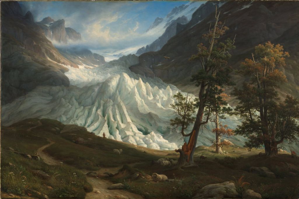 Obere Grindelwaldgletscher im Jahr 1835